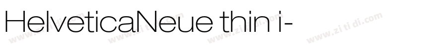 HelveticaNeue thin i字体转换